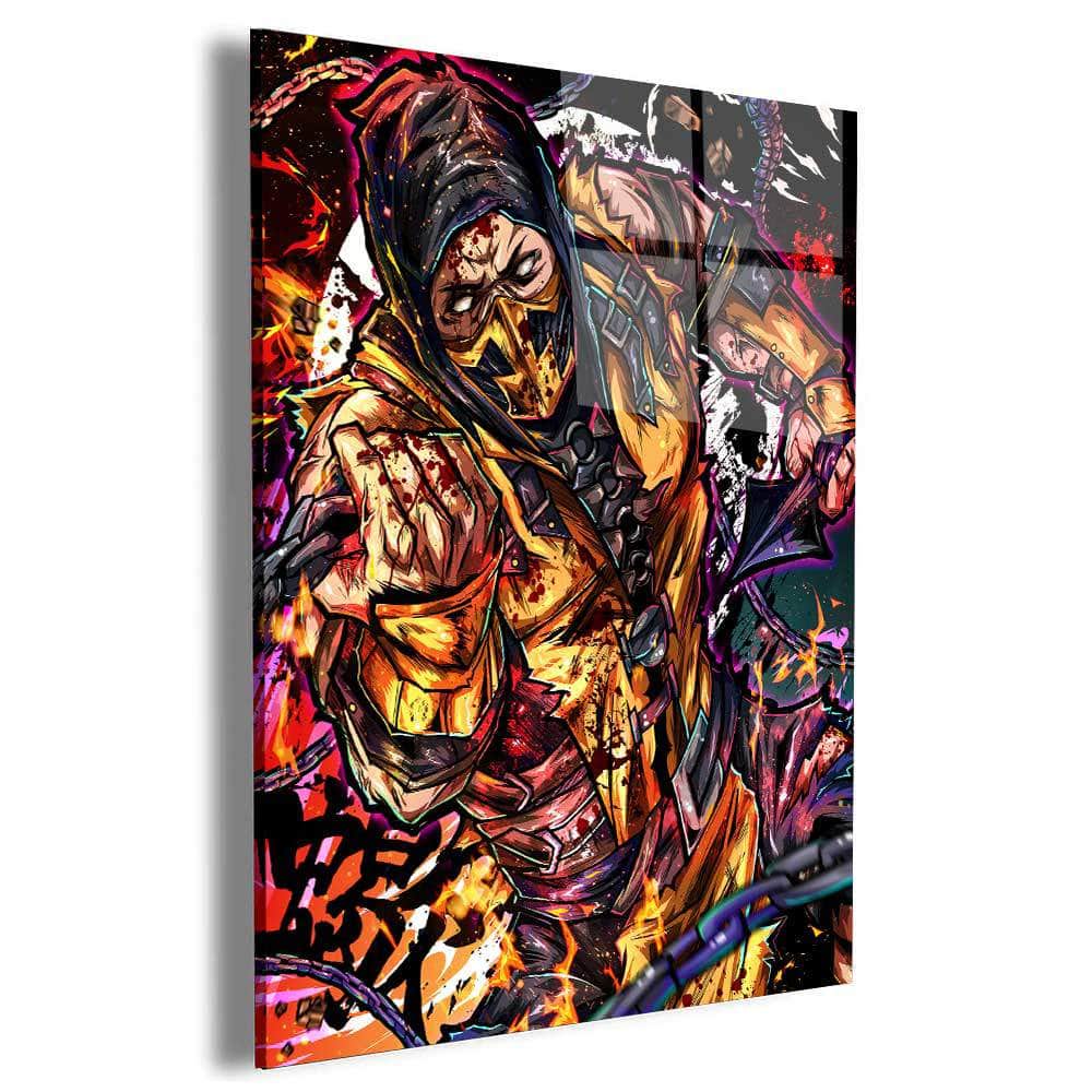 Scorpion Mortal Kombat Wall Art – Canvas Freaks