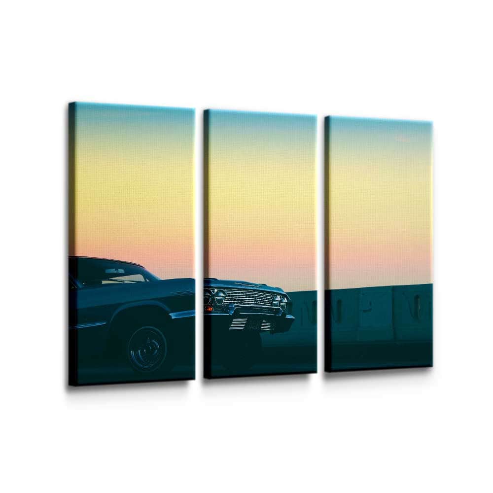 Lowrider Sunset Wall Art Canvas Freaks