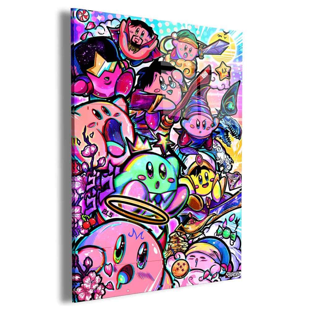Kirbys Magical Bizarre Adventure(VERTICAL) Wall Art – Canvas Freaks
