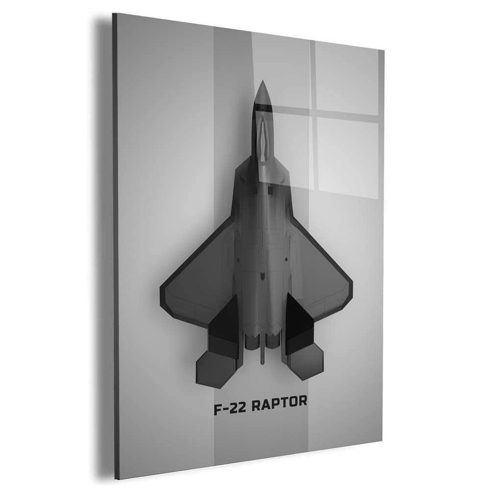 003 Lockheed Martin F22 Raptor Wall Art Canvas Freaks