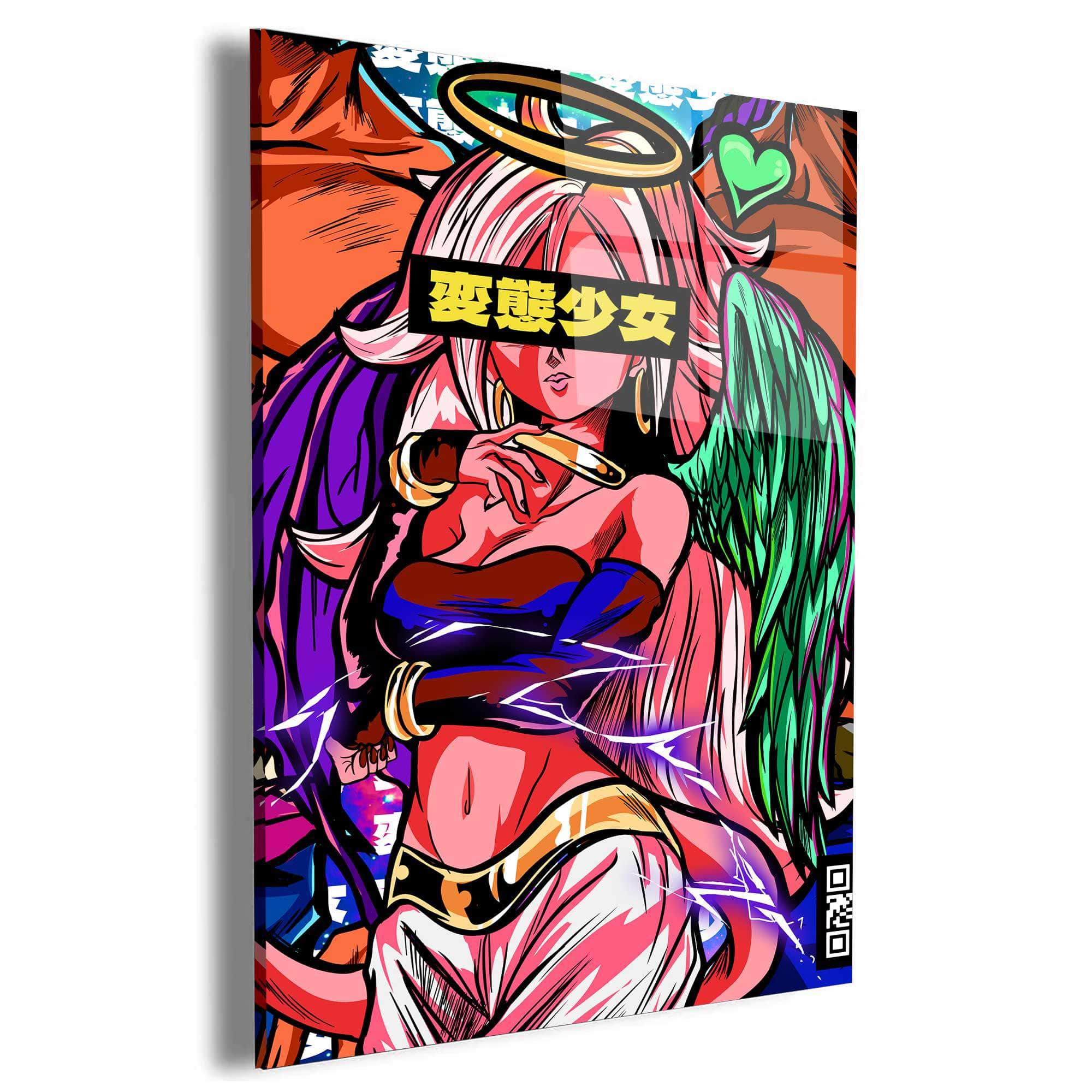 QR Pervy Girl NFT 32 21 Perv Edition Wall Art Canvas Freaks