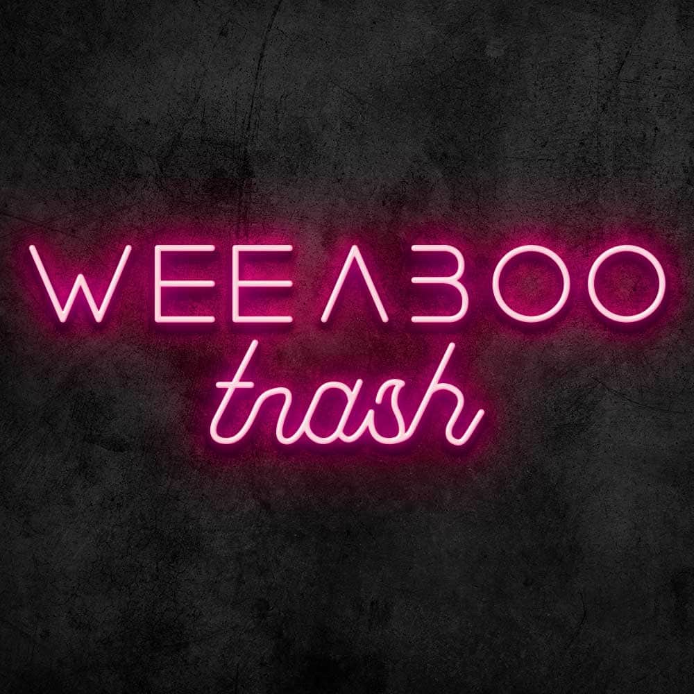 Weeaboo Trash Neon Sign Canvas Freaks