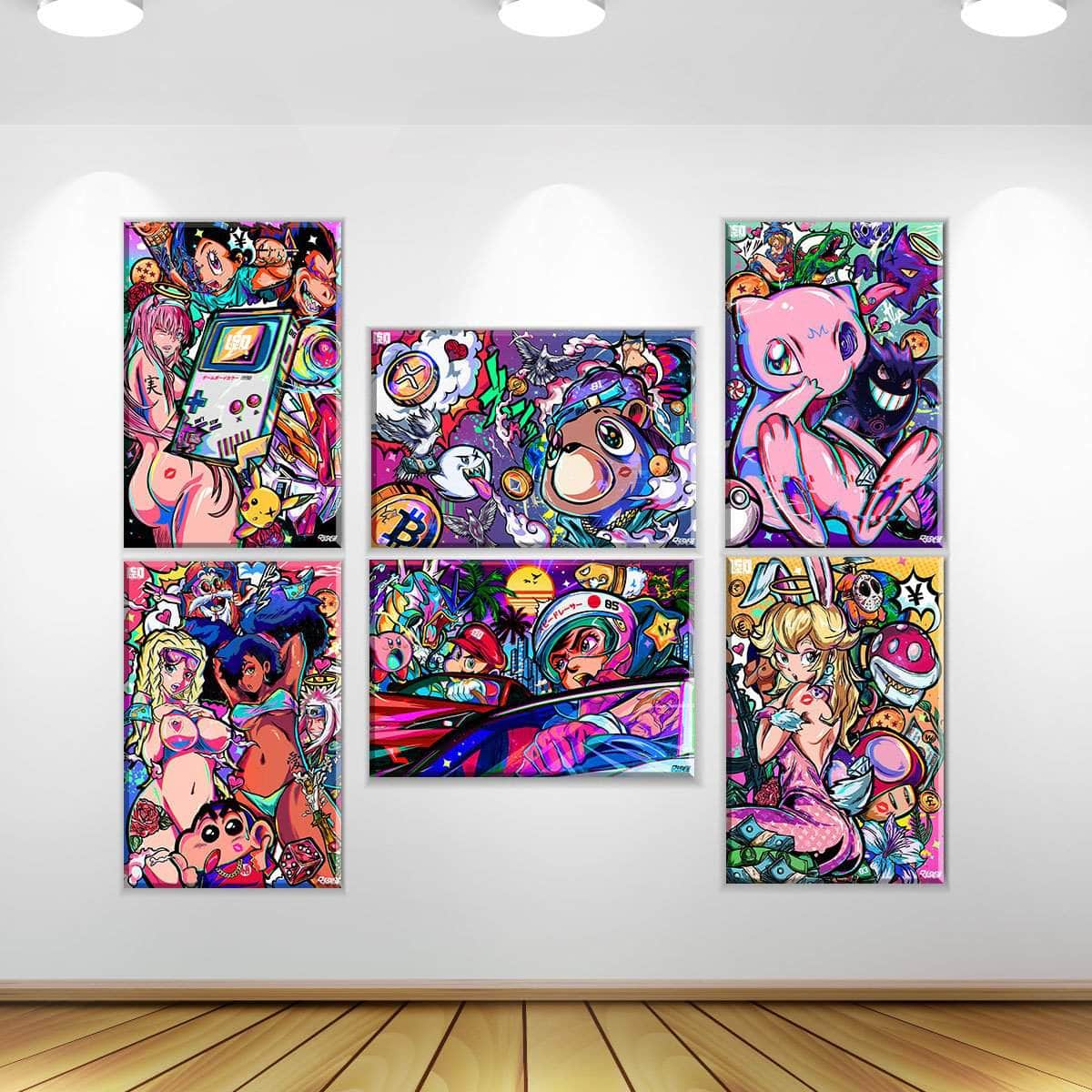 Anime World 6 Piece Bundle Wall Art – Canvas Freaks