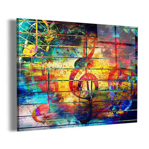 Abstract Musical Notes Wall Art