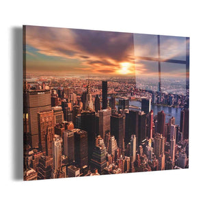 Big Apple Sunset Wall Art