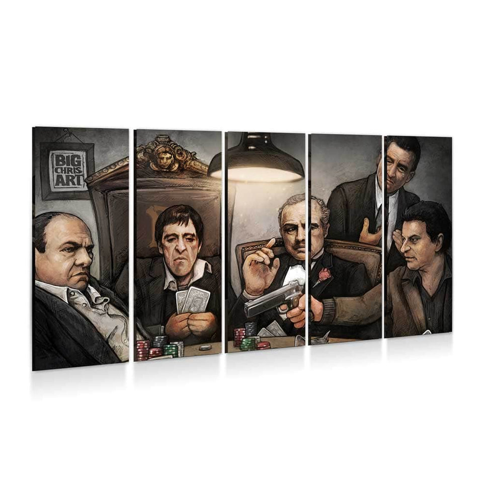Gangsters Playing Poker Wall Art – Canvas Freaks