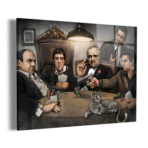 Gangsters Playing Poker Wall Art