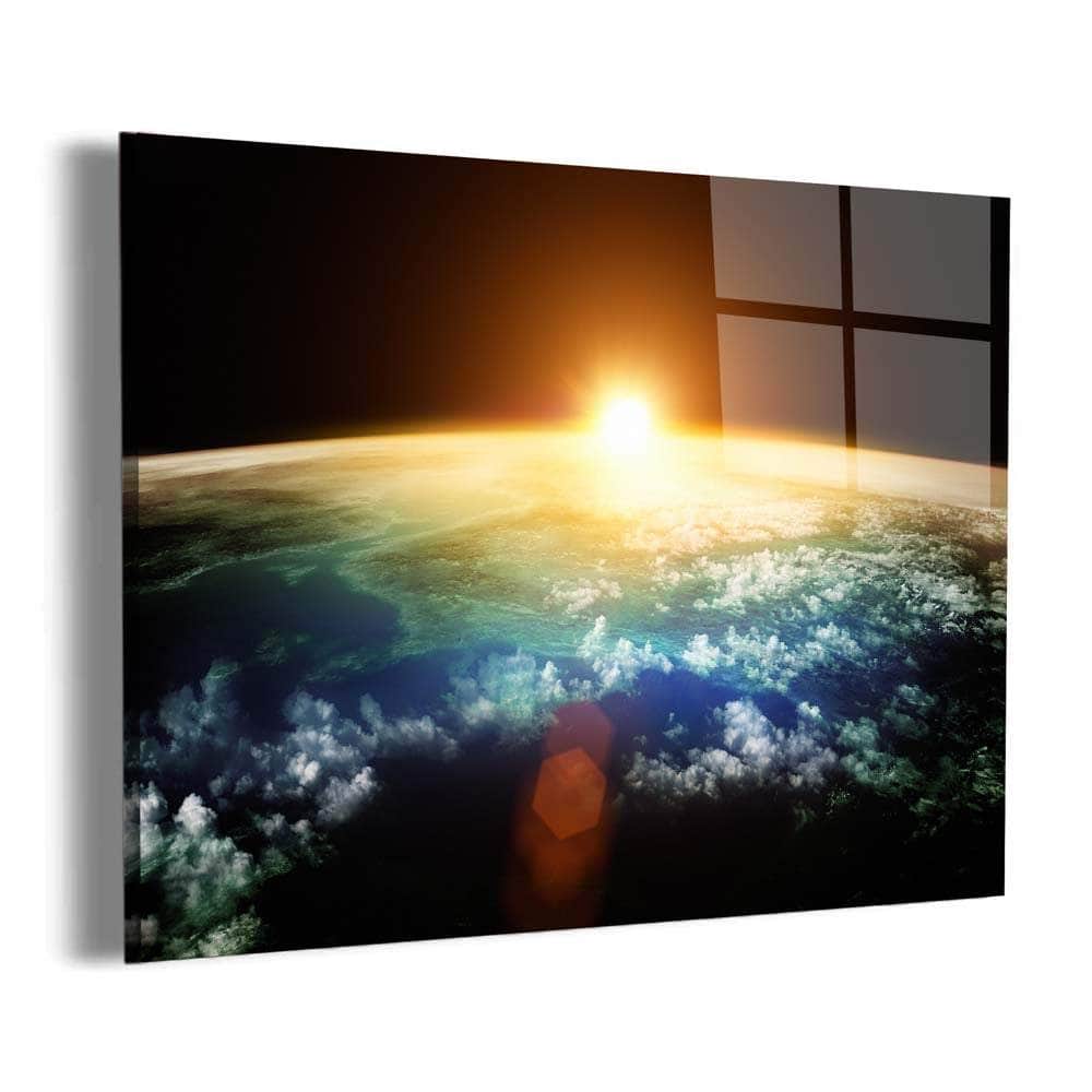Sunset From Outer Space Wall Art – Canvas Freaks