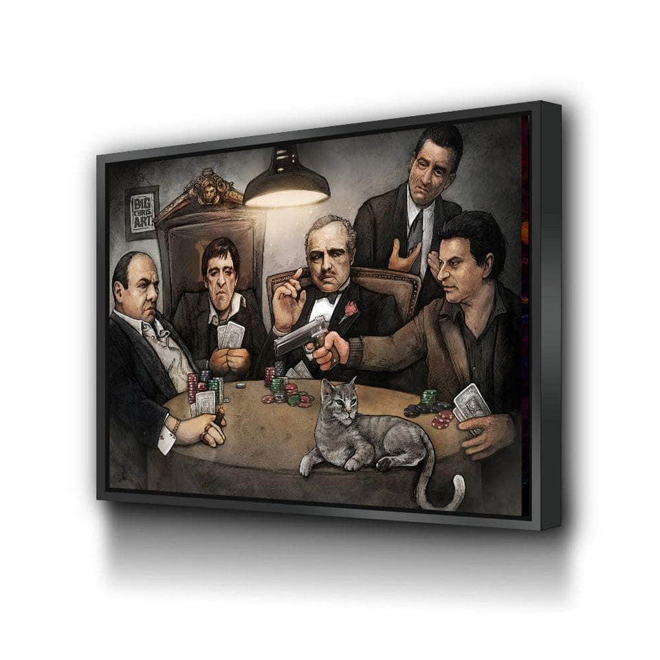 Gangsters Playing Poker Wall Art – Canvas Freaks