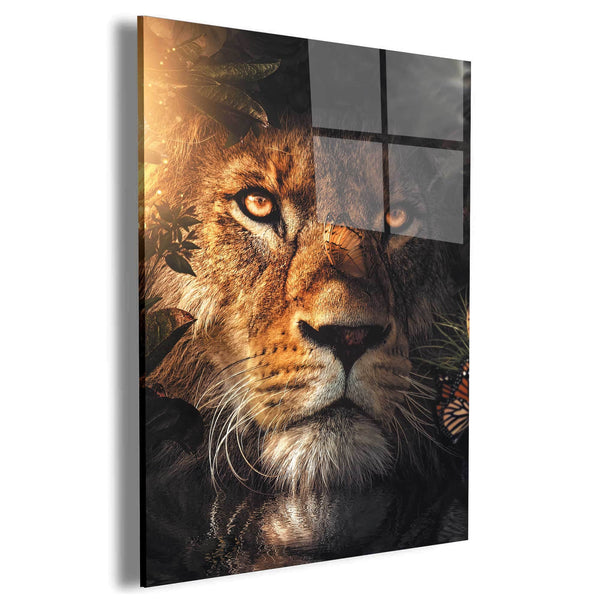 Hiding Lion Wall Art – Canvas Freaks
