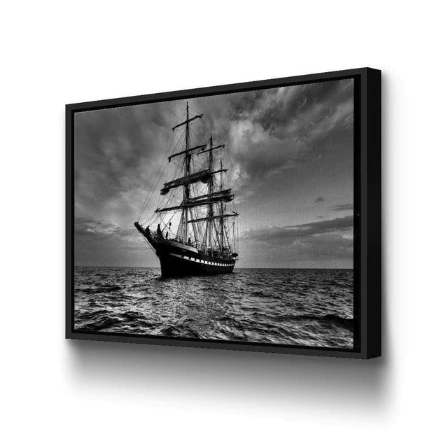 Ship at Night Wall Art Canvas Freaks