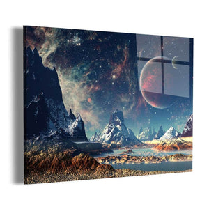 Mountains and Space Wall Art