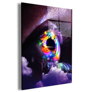 Neon Eye Wall Art
