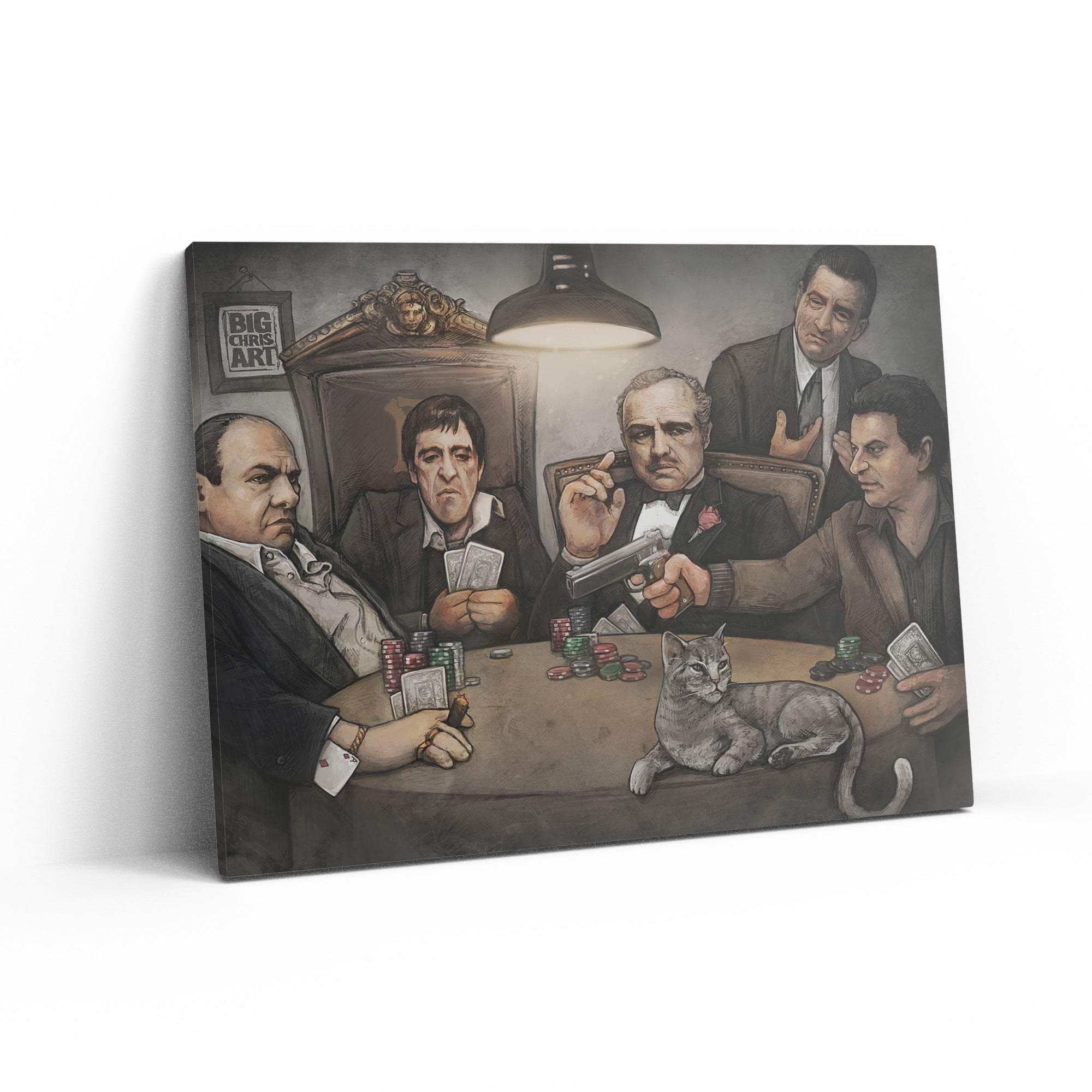 Gangsters Playing Poker Wall Art – Canvas Freaks