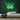 Route 66 Neon Sign — Green neon (room)