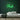 Rod Neon Sign — Green neon (room)
