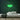 Lip Bite Neon Sign — Green neon (room)