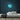 Bee Neon Sign — Light Blue neon (room)