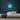 Hamburger Neon Sign — Light Blue neon (room)