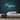 Pegasus Neon Sign — Light Blue neon (room)