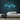 Drop Top Neon Sign — Light Blue neon (room)