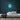 Drum Neon Sign — Light Blue neon (room)
