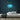 Sushi Neon Sign — Light Blue neon (room)