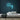 Pug Neon Sign — Light Blue neon (room)