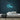Om Neon Sign — Light Blue neon (room)