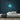 Shamrock Neon Sign — Light Blue neon (room)