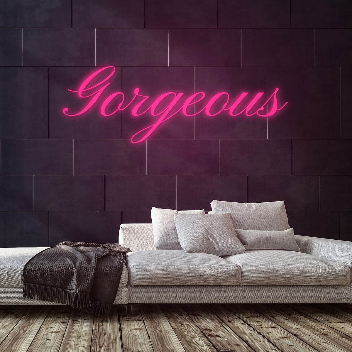 Gorgeous Neon Sign — Pink neon (room)