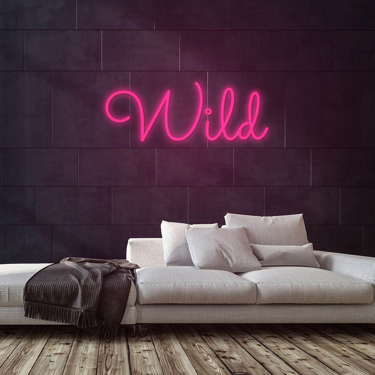 Wild Neon Sign — Pink neon (room)