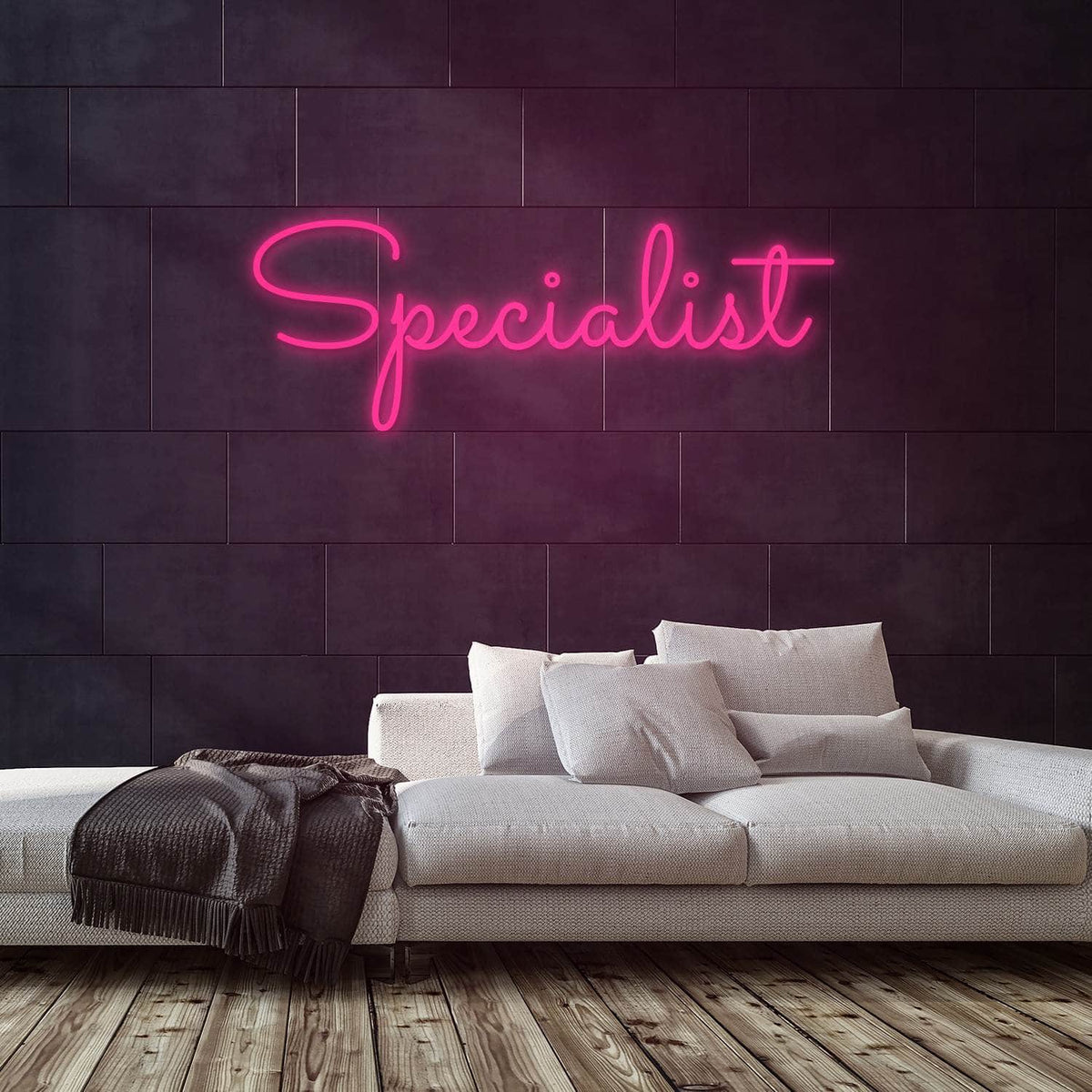 Specialist Neon Sign — Pink neon (room)