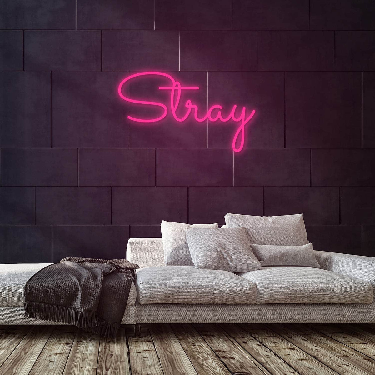 Stray Neon Sign — Pink neon (room)