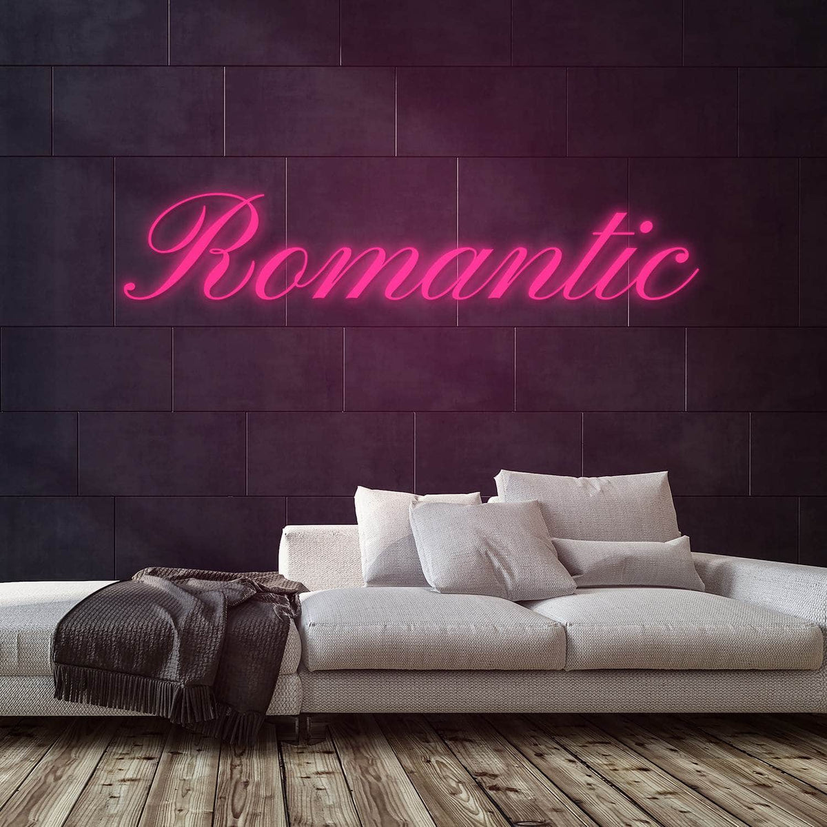 Romantic Neon Sign — Pink neon (room)