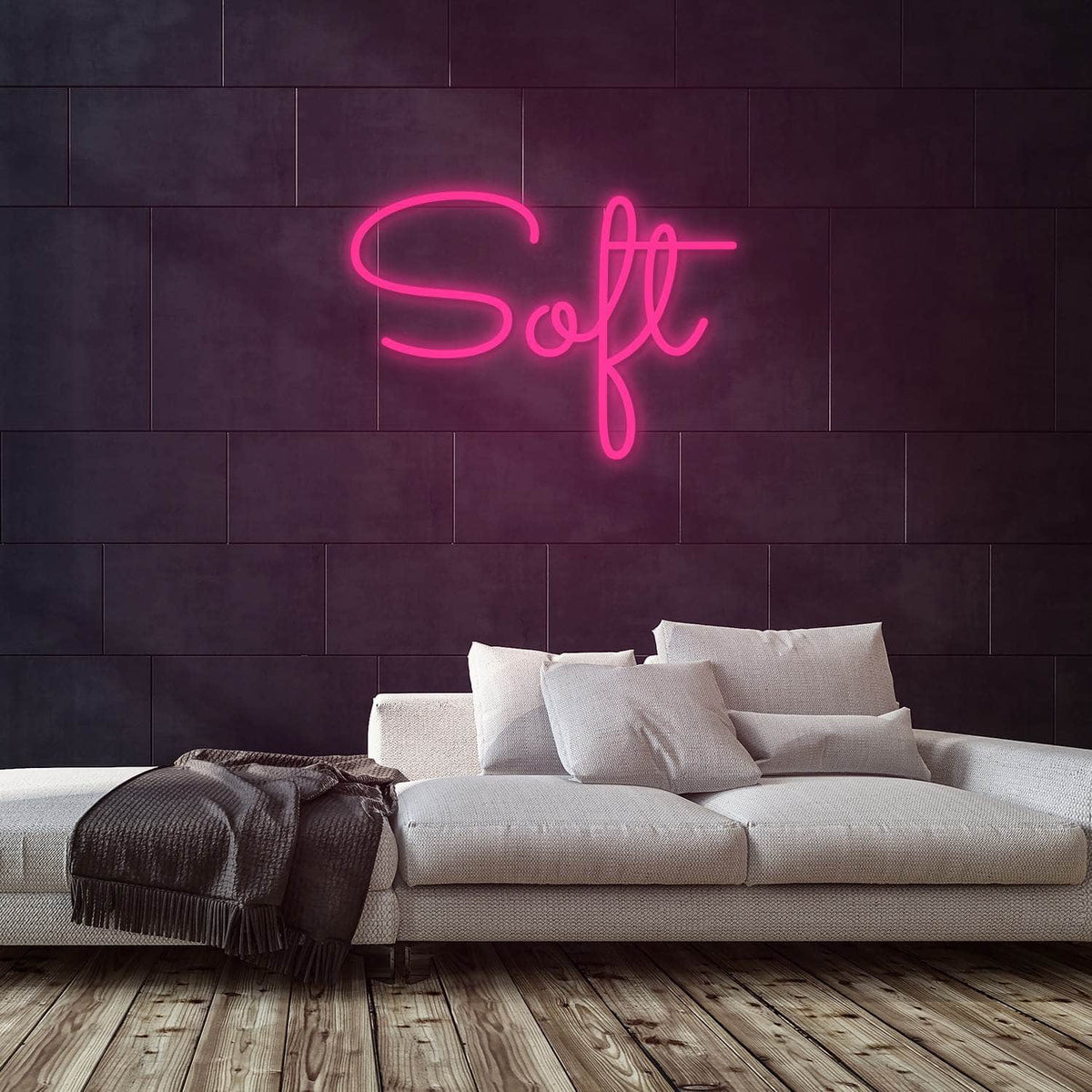 Soft Neon Sign — Pink neon (room)
