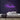 Thunder Neon Sign — Purple neon (room)