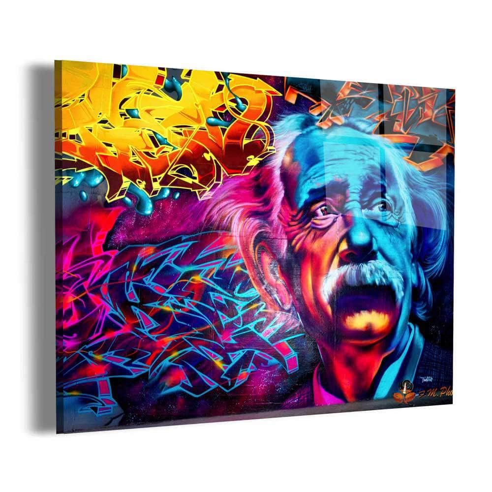 Psychedelic Einstein Wall Art – Canvas Freaks