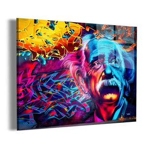 Psychedelic Einstein Wall Art