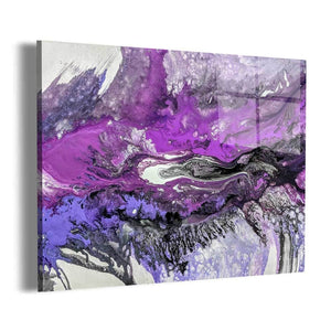 Purple Feather Wall Art