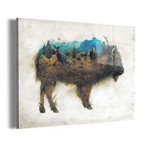 Surreal Buffalo Wall Art