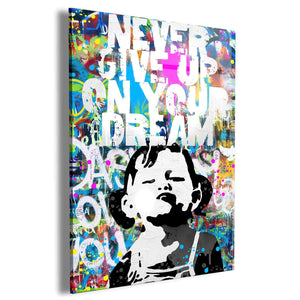 Never Give Up Wall Art