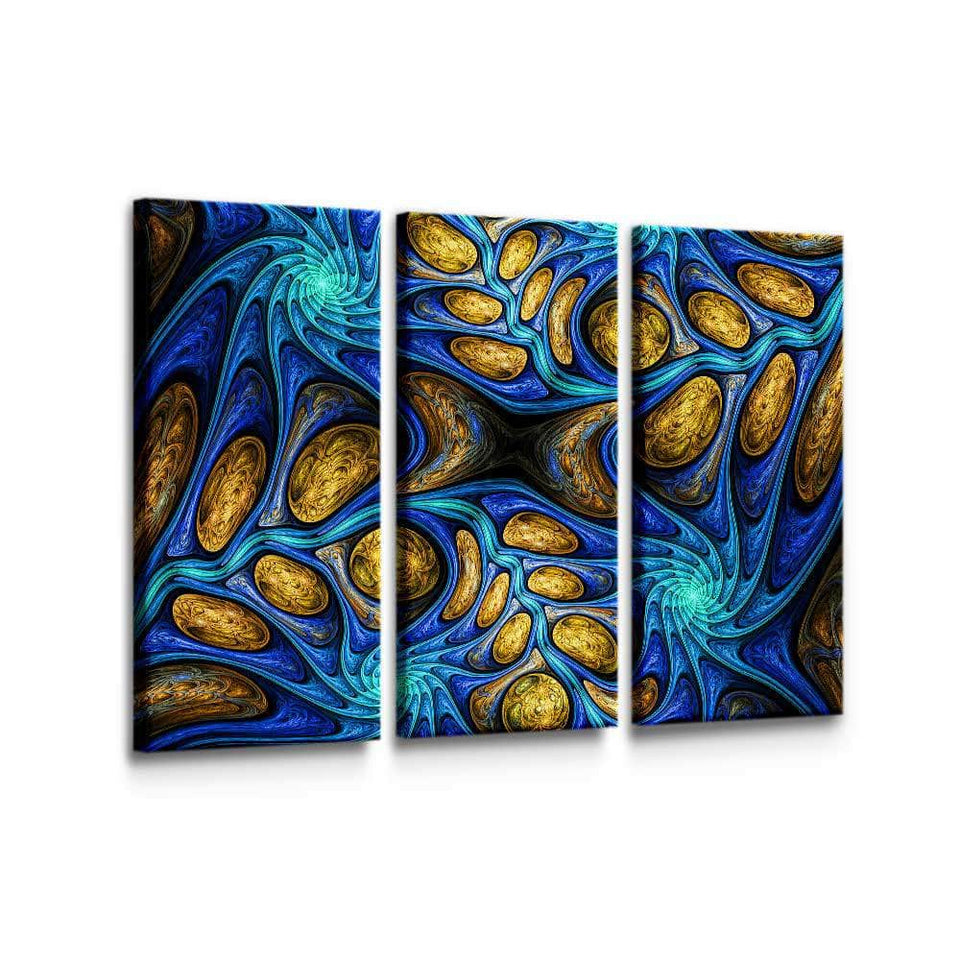 Designart Fractal Illusion Abstract Canvas Wall Art