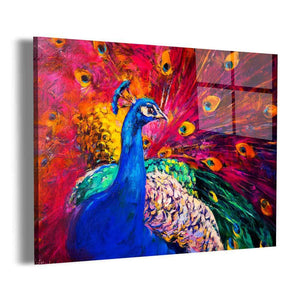 Abstract Peacock Wall Art
