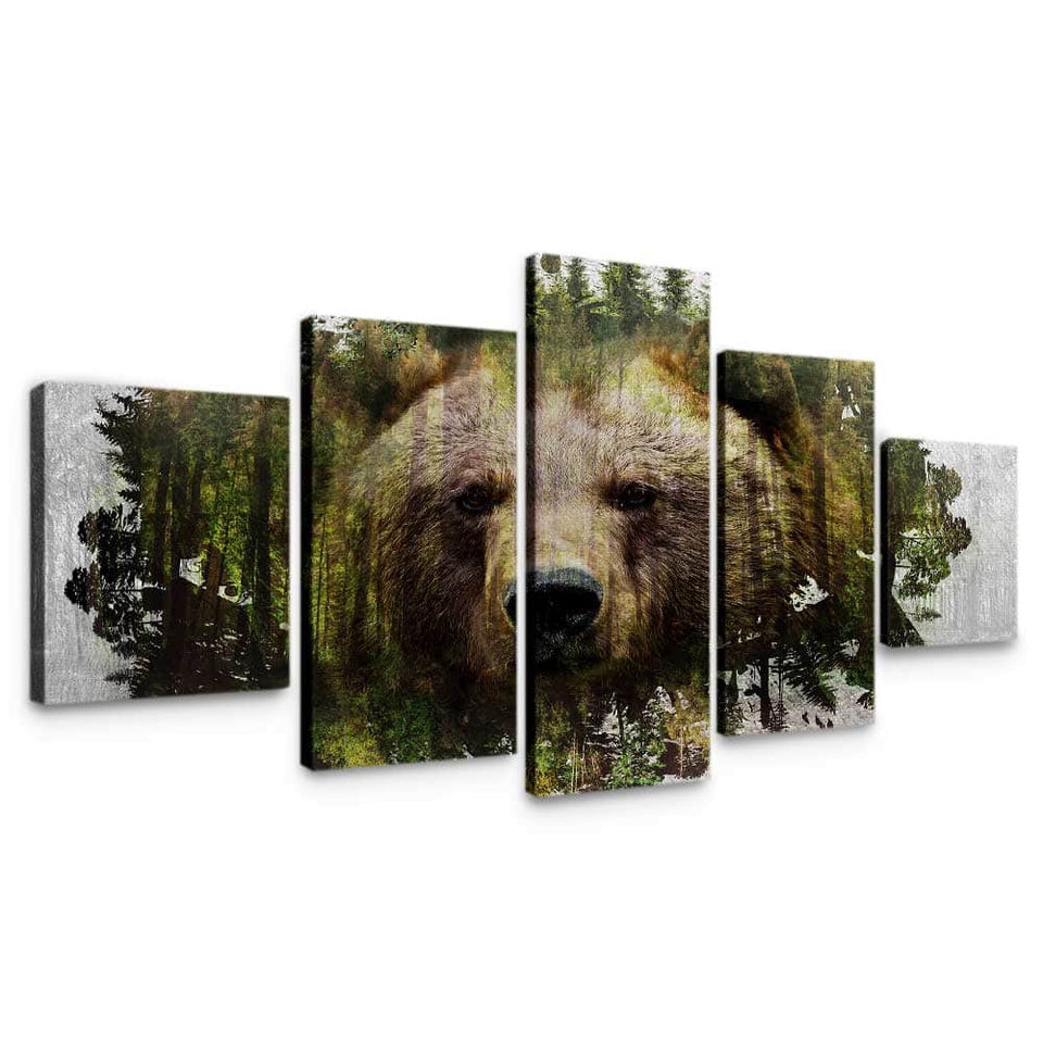Bear Habitat Wall Art Canvas Freaks