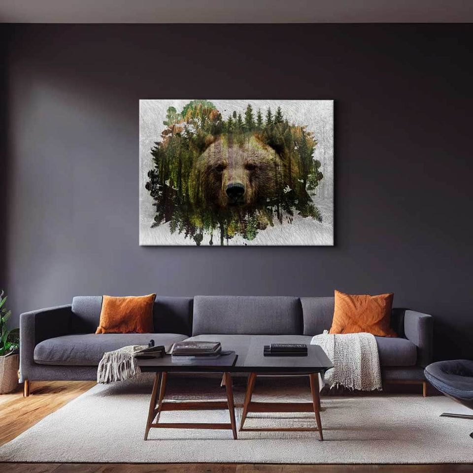 Bear Habitat Wall Art Canvas Freaks