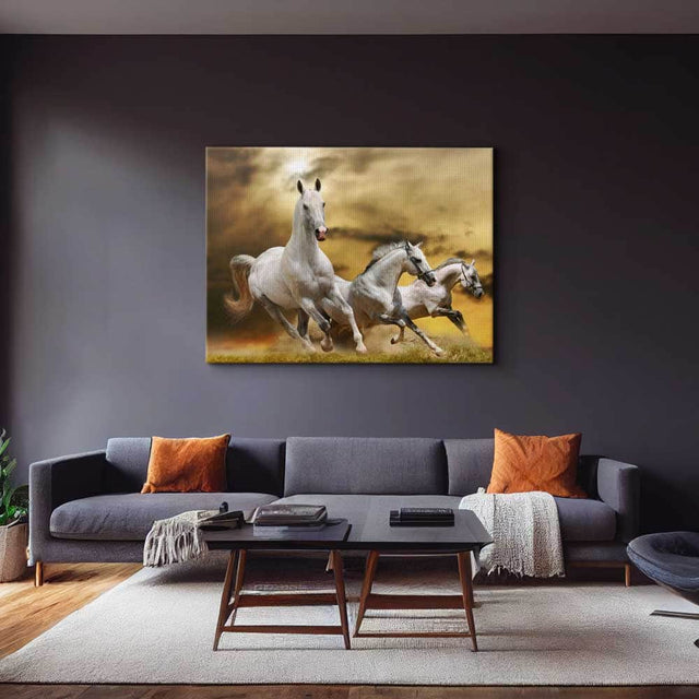 Horses Running Wall Art Canvas Freaks