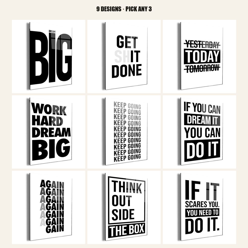 Motivation 3-piece set