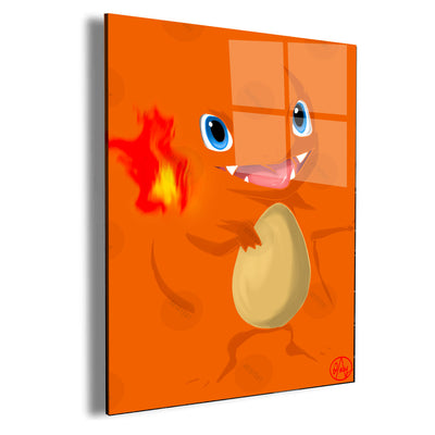 Charmander by Artist Dayandnite Wall Art — Acrylic glass