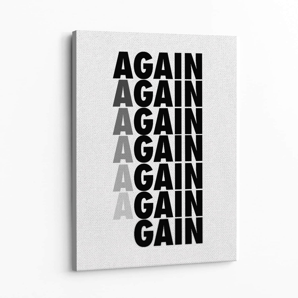 Again Gain Wall Art — Canvas